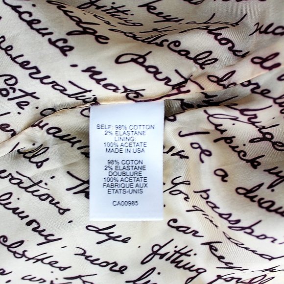 VTG 90s Nanette Lepore Black Cropped Blazer Sailor Collar Nautical Jacket Size 8 - Picture 11 of 12